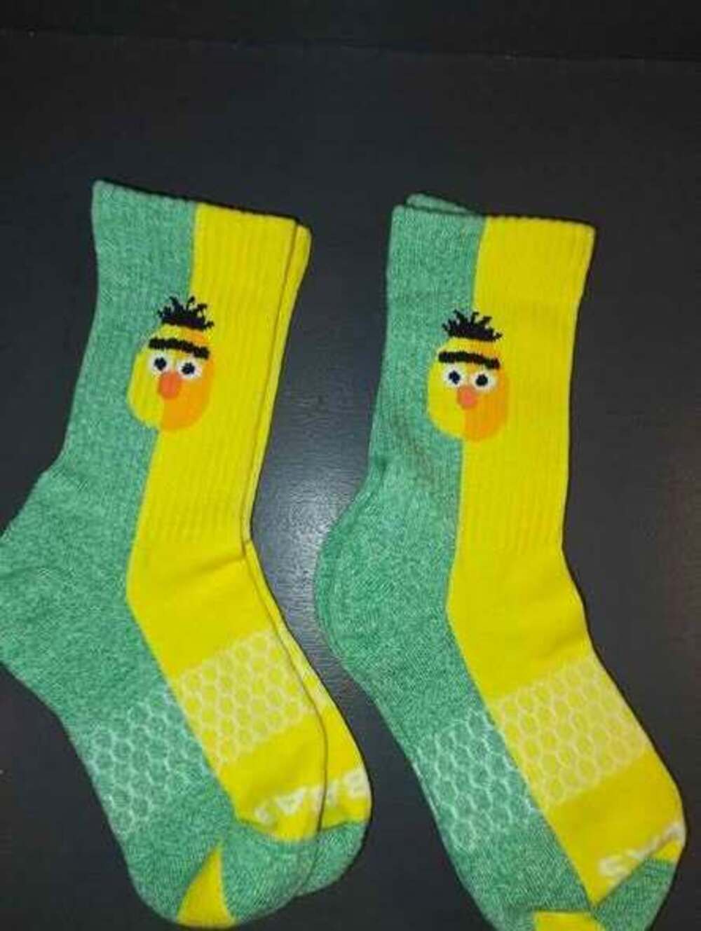 Bombas Sesame Street Bert Crew Socks. Two pair Youth. New!